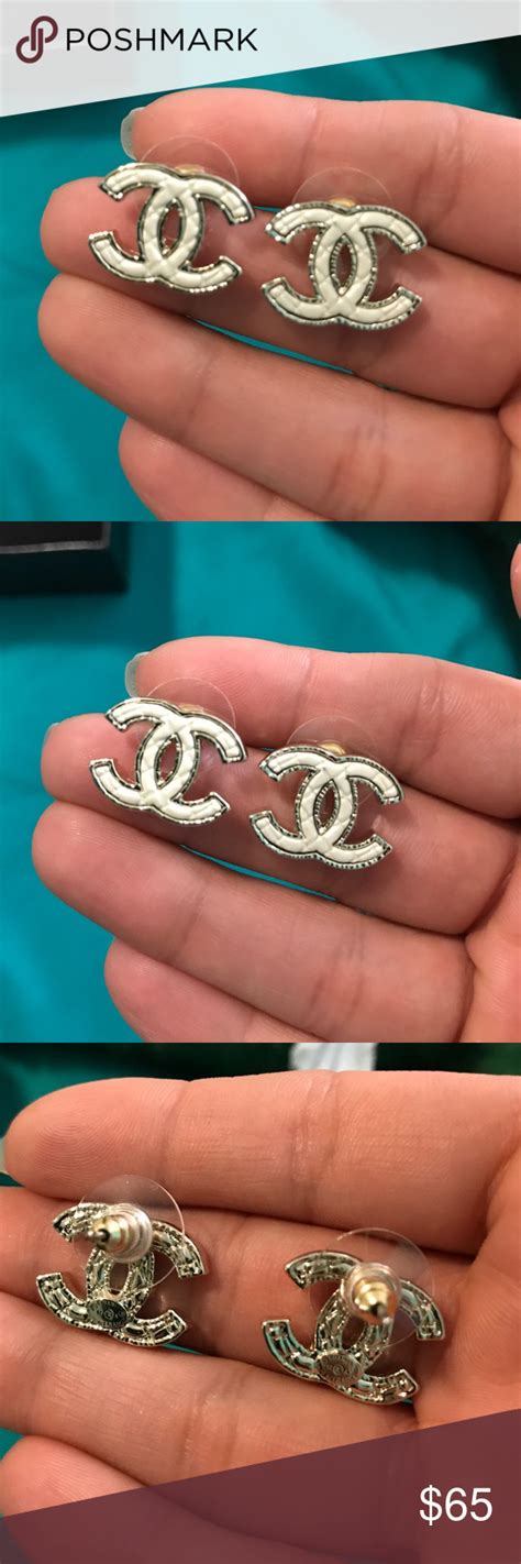 chanel earrings replica|Chanel look alike earrings.